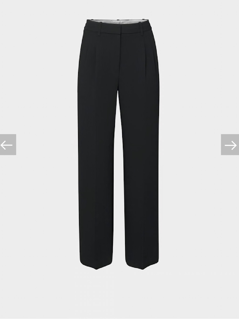 NWOT Aritzia Wilfred Effortless Pants - Black Trousers Crepette Material Short